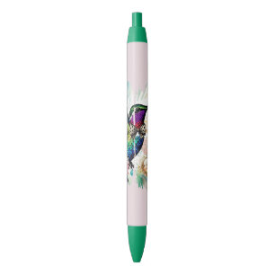 Stylo Noir Art de l'oiseau à coup de pinceau