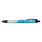 Stylo Noir Art déco de l'Océan blanc Pen Blue (Haut)