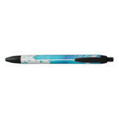 Stylo Noir Art déco de l'Océan blanc Pen Blue (Dos)
