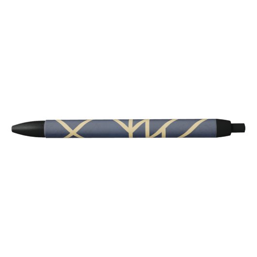 Stylo Noir Art deco design (Devant)