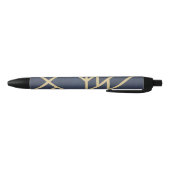 Stylo Noir Art deco design (Bas)