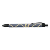 Stylo Noir Art deco design (Haut)
