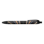 Stylo Noir Art Deco Metallic Geometric Elegance (Haut)