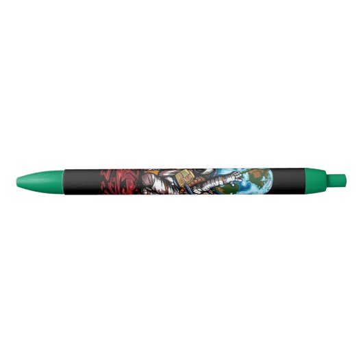 Stylo Noir Atlas Space Man (Devant)