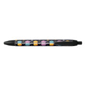 Stylo Noir Aventure spatiale colorée (Dos)