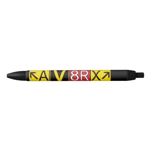 Stylo Noir Aviatrix - AV8RX - (Devant)