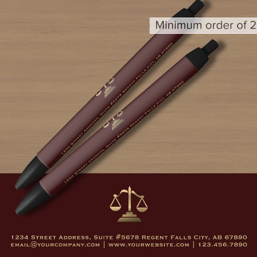 Stylo Noir Avocat Juridique Promotion