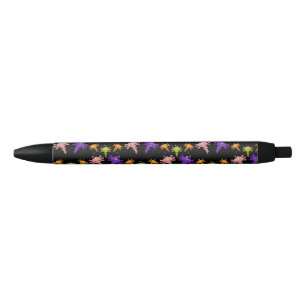 Stylo Noir Axaotl Salamander Cadeau Enfants