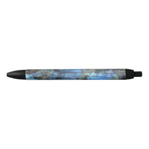 Stylo Noir Azure et Iridescence