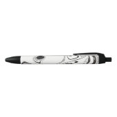 Stylo Noir B) de marbrure noir et blanc (Haut)