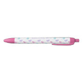 Stylo Noir Baby shower de papillons d'eau rose violet (Bas)