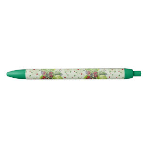 Stylo Noir Baies noires rouges et noires