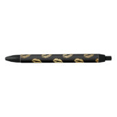 Stylo Noir Baisers dorés (Devant)