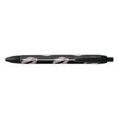 Stylo Noir Baisers Rose Argenté (Dos)