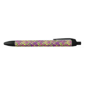 Stylo Noir Balances violettes et vertes (Haut)