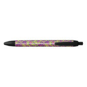 Stylo Noir Balances violettes et vertes (Dos)