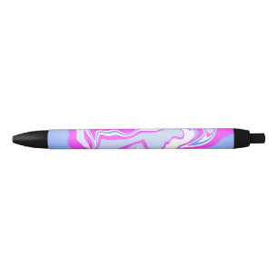 Stylo Noir Balisage rose et bleu