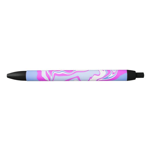 Stylo Noir Balisage rose et bleu (Devant)