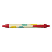 Stylo Noir Balloons de fête aquarelle personnalisés (Dos)