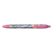 Stylo Noir Ballpoint Lady Violet et Blue. (Dos)