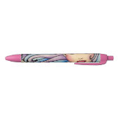 Stylo Noir Ballpoint Lady Violet et Blue. (Bas)