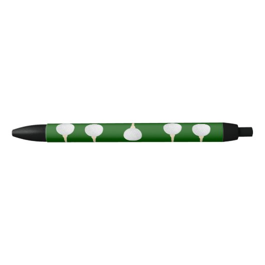 Stylo Noir Bals de golf en motif vert (Devant)