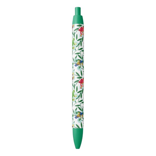 Stylo Noir Bambou tropical de la grenouille (devant Vertical)