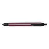 Stylo Noir Bande bordeaux et noire (Dos)