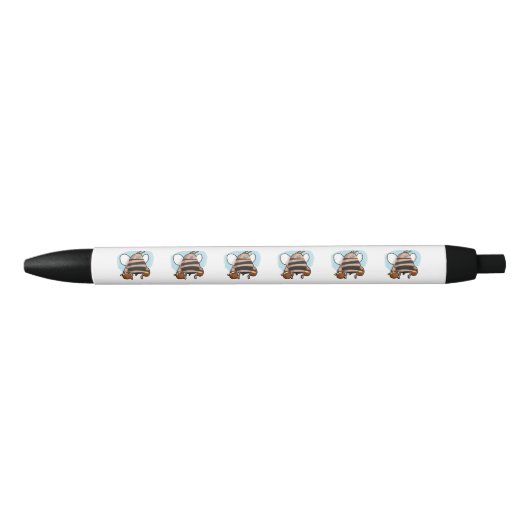 Stylo Noir Bande dessinée d'abeille (Devant)