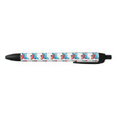 Stylo Noir bande dessinée mignonne d'avion (Bas)