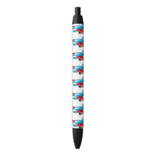 Stylo Noir bande dessinée mignonne d'avion