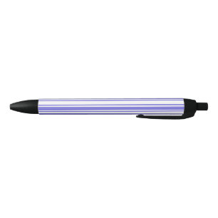 Stylo Noir Bandes de bonbons bleu et blanc