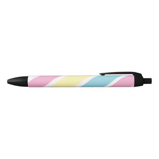 Stylo Noir Bandes de couleurs cool (Haut)