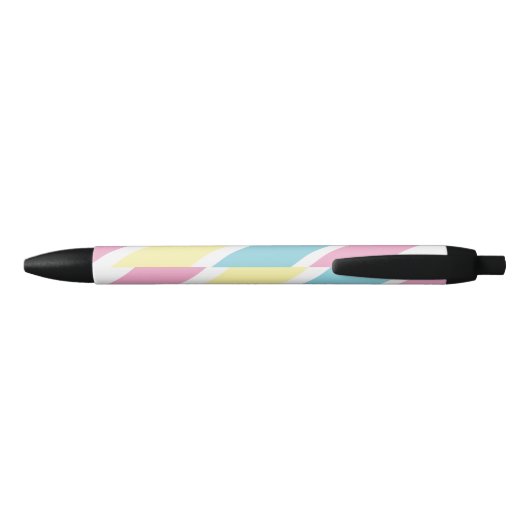 Stylo Noir Bandes de couleurs cool (Dos)