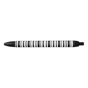 Stylo Noir Bandes inégales noires et blanches