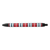 Stylo Noir Bandes nautiques (Devant)