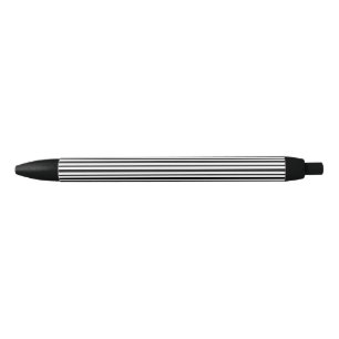 Stylo Noir Bandes noires et blanches épaisses et fines