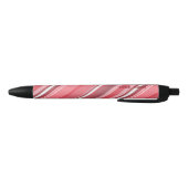 Stylo Noir Bandes roses de bonbons (Bas)