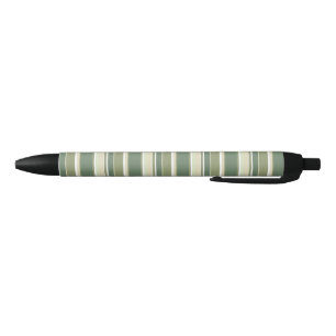 Stylo Noir Bandes vert olive