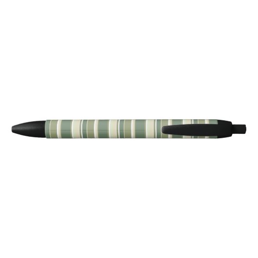 Stylo Noir Bandes vert olive (Dos)