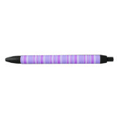 Stylo Noir Bandes violettes (Devant)