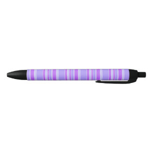 Stylo Noir Bandes violettes