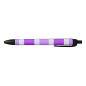 Stylo Noir Bandes violettes et blanches (Bas)