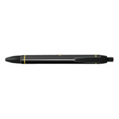 Stylo Noir Barème & Monogramme sur Arrière - plan noir (Dos)