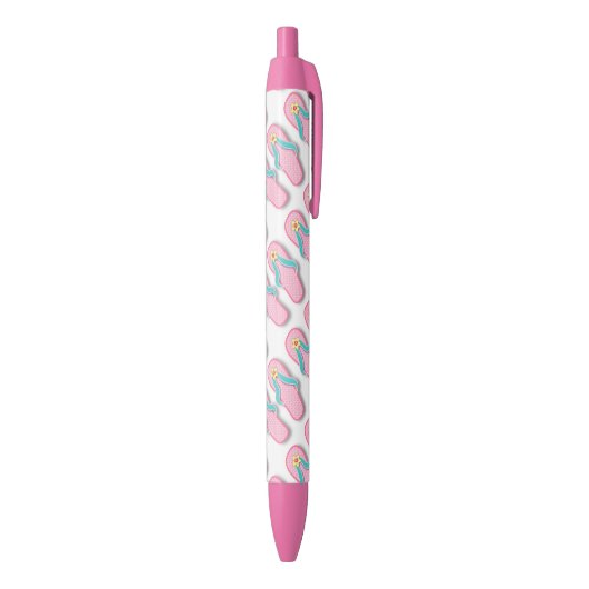 Stylo Noir Bascules roses d'été (Bas (Vertical))