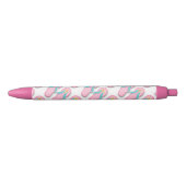 Stylo Noir Bascules roses d'été (Devant)