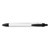 Stylo Noir Baseball et gant (Dos)