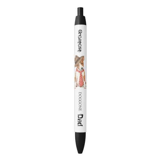 Stylo Noir Basenji Papa (devant Vertical)