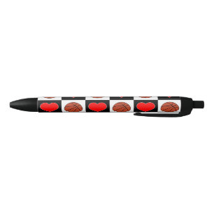 Stylo Noir Basket-balls et sports mignons de joueur de basket