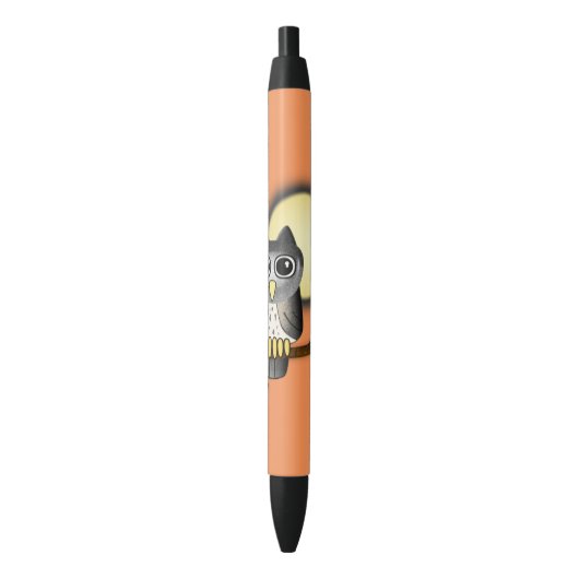 Stylo Noir Battes de Halloween (devant Vertical)
